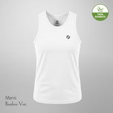 Hakan Bamboo Men’s White Vest | Ultra-Soft & Eco-Friendly Fabric