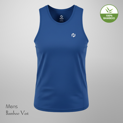 Hakan Bamboo Men’s Blue Vest | Comfortable & Anti-Bacterial