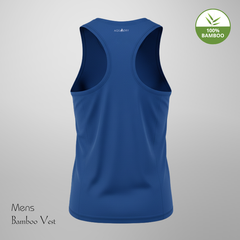 Hakan Bamboo Men’s Blue Vest | Comfortable & Anti-Bacterial