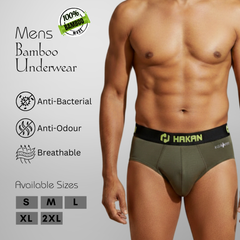 Hakan Bamboo Men’s Green Underwear | Lightweight & Sustainable Comfort