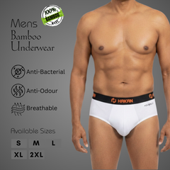Hakan Bamboo Men’s White Underwear | Lightweight & Sustainable Comfort