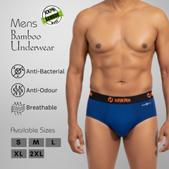 Hakan Bamboo Men’s Blue Underwear | Lightweight & Sustainable Comfort