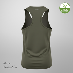 Hakan Bamboo Men’s Green Vest | Lightweight & Breathable