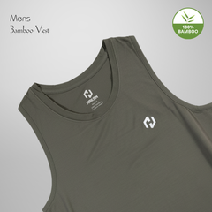 Hakan Bamboo Men’s Green Vest | Lightweight & Breathable