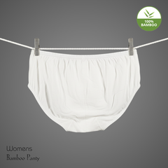 Hakan Women’s Comfort Panty | Bamboo Fabric | White | No Elastic | Gentle on Skin