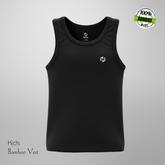 Hakan Bamboo Kids Black Vest | Ultra-Soft & Eco-Friendly