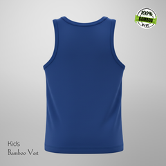 Hakan Bamboo Kids Blue Vest | Comfortable & Anti-Bacterial