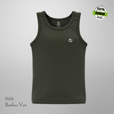 Hakan Bamboo Kids Green Vest | Lightweight & Sustainable