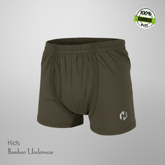 Hakan Bamboo Kids Green Bottoms | Lightweight & Sustainable Innerwear