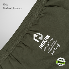 Hakan Bamboo Kids Green Bottoms | Lightweight & Sustainable Innerwear