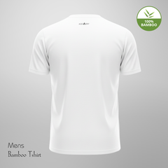 Hakan Bamboo Men’s White Round Neck T-Shirt | Ultra-Soft & Eco-Friendly Wear
