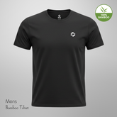 Hakan Bamboo Men’s Black Round Neck T-Shirt | Organic & Everyday Essential