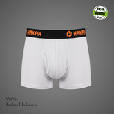 Hakan Bamboo Men’s Soft White Brief Boxer | Breathable & Stretch Fit