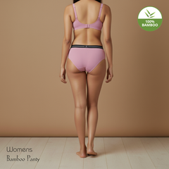 Hakan Bamboo Women’s Pink Elastic Panty | Soft, Breathable & Stretchable Innerwear