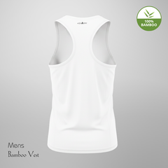 Hakan Bamboo Men’s White Vest | Ultra-Soft & Eco-Friendly Fabric