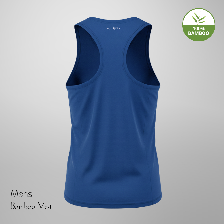 Hakan Bamboo Men’s Blue Vest | Comfortable & Anti-Bacterial