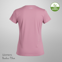 Hakan Bamboo Women’s Pink Round Neck T-Shirt | Ultra-Soft & Eco-Friendly Tee
