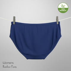 Hakan Bamboo Fabric Women’s Underwear – Elastic-Free Blue Panty for All-Day Comfort