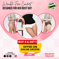 Hakan Women’s Bamboo Underwear | Moisture Control | Buy 4 Get 1