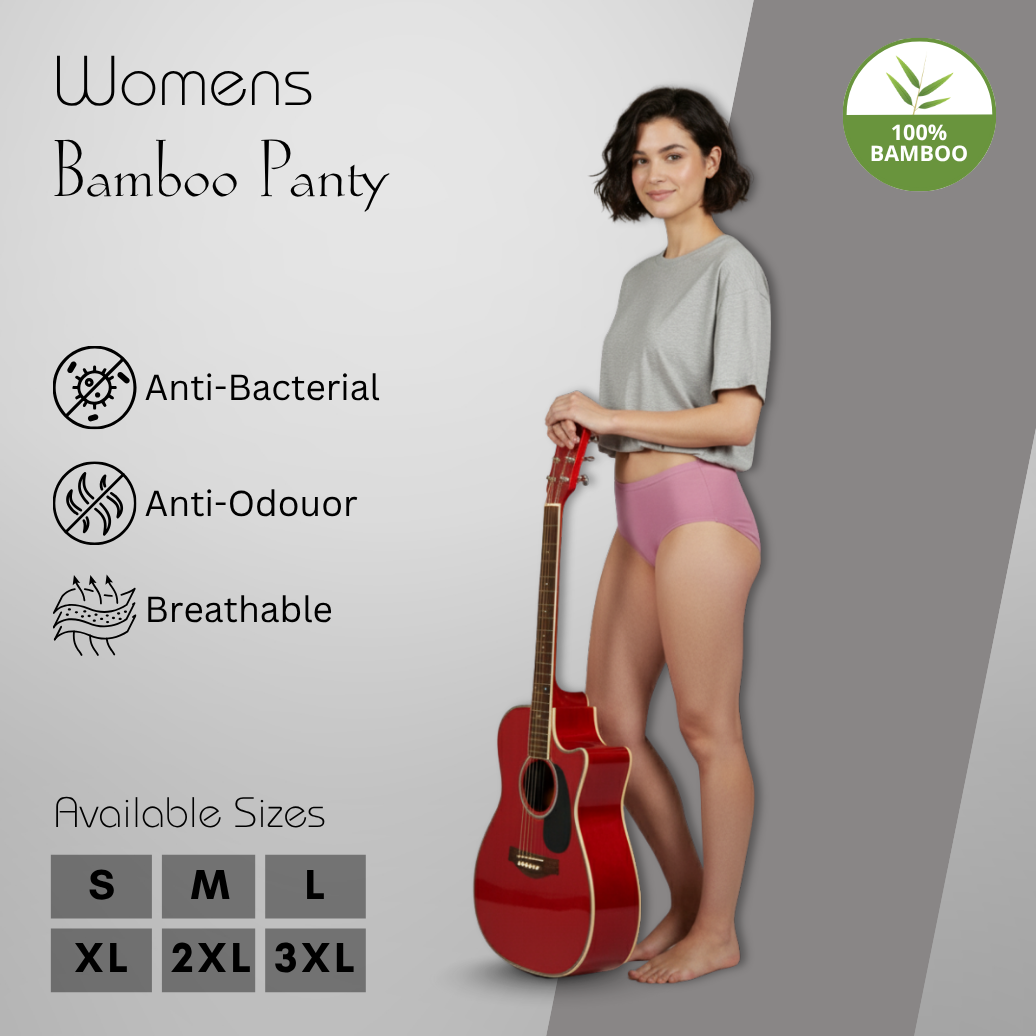 Hakan Bamboo Women’s Pink Panty | Eco-Friendly, Stretchable, and Breathable Innerwear
