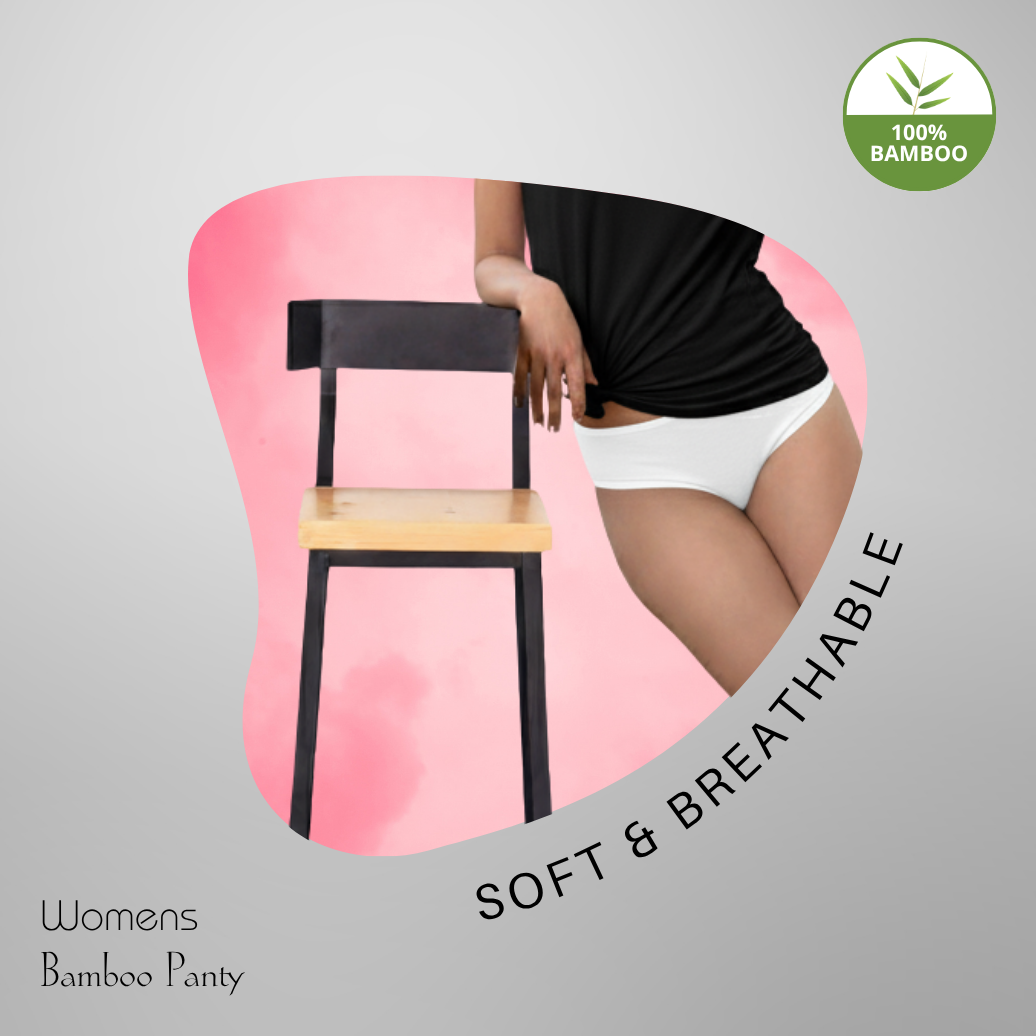 Hakan Women’s Comfort Panty | Bamboo Fabric | White | No Elastic | Gentle on Skin