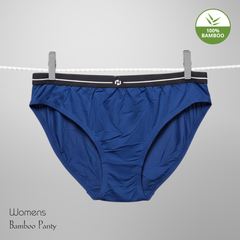 Hakan Bamboo Women’s Blue Elastic Panty | Ultra Soft, Breathable & Stretchable Underwear for Everyday Comfort
