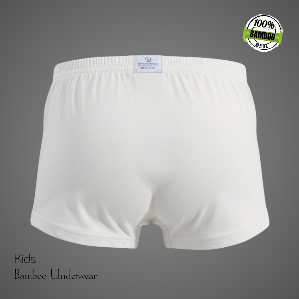 Hakan Kids White Bamboo Bottoms | Light, Soft & Planet-Friendly