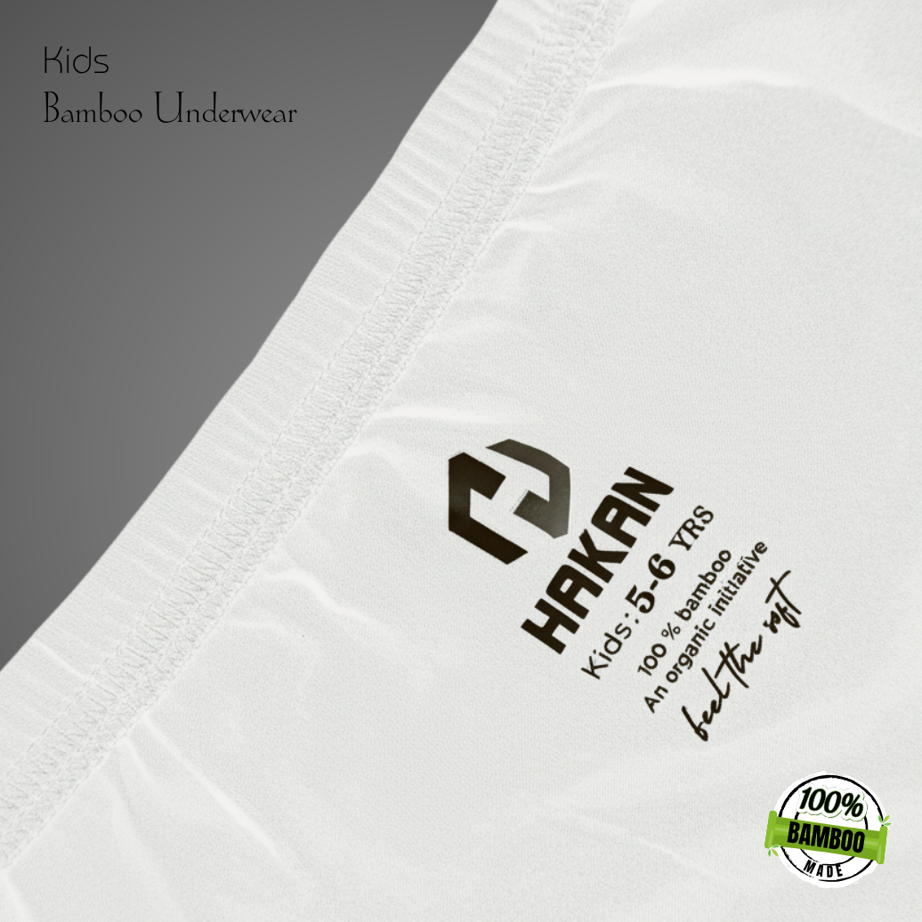 Hakan Kids White Bamboo Bottoms | Light, Soft & Planet-Friendly