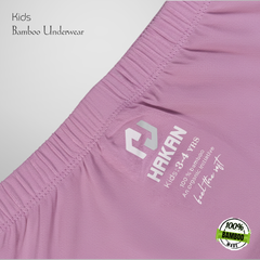 Hakan Bamboo Kids Pink Bottoms | Gentle, Soft & Sustainable Innerwear