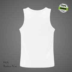 Hakan Bamboo Kids White Vest | Soft, Organic & Breathable