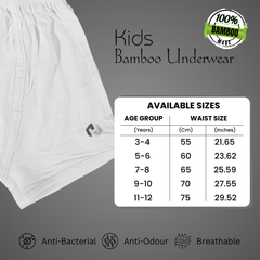 Hakan Kids White Bamboo Bottoms | Light, Soft & Planet-Friendly