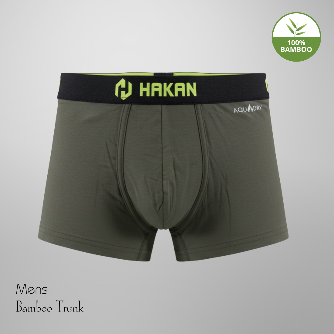 Hakan Bamboo Men’s Green Brief Boxer | Lightweight & Naturally Comfortable Fit