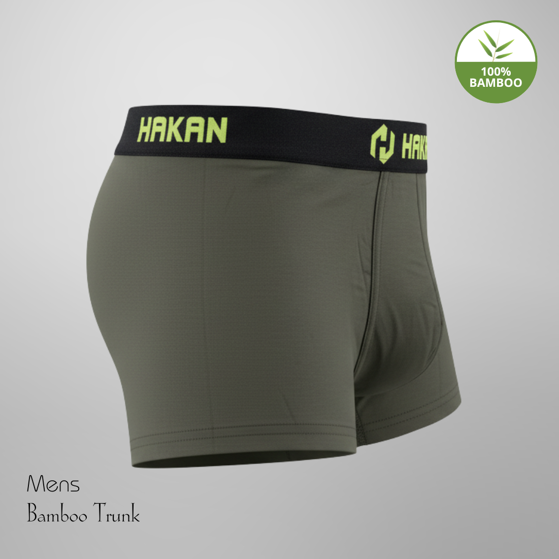 Hakan Bamboo Men’s Green Brief Boxer | Lightweight & Naturally Comfortable Fit