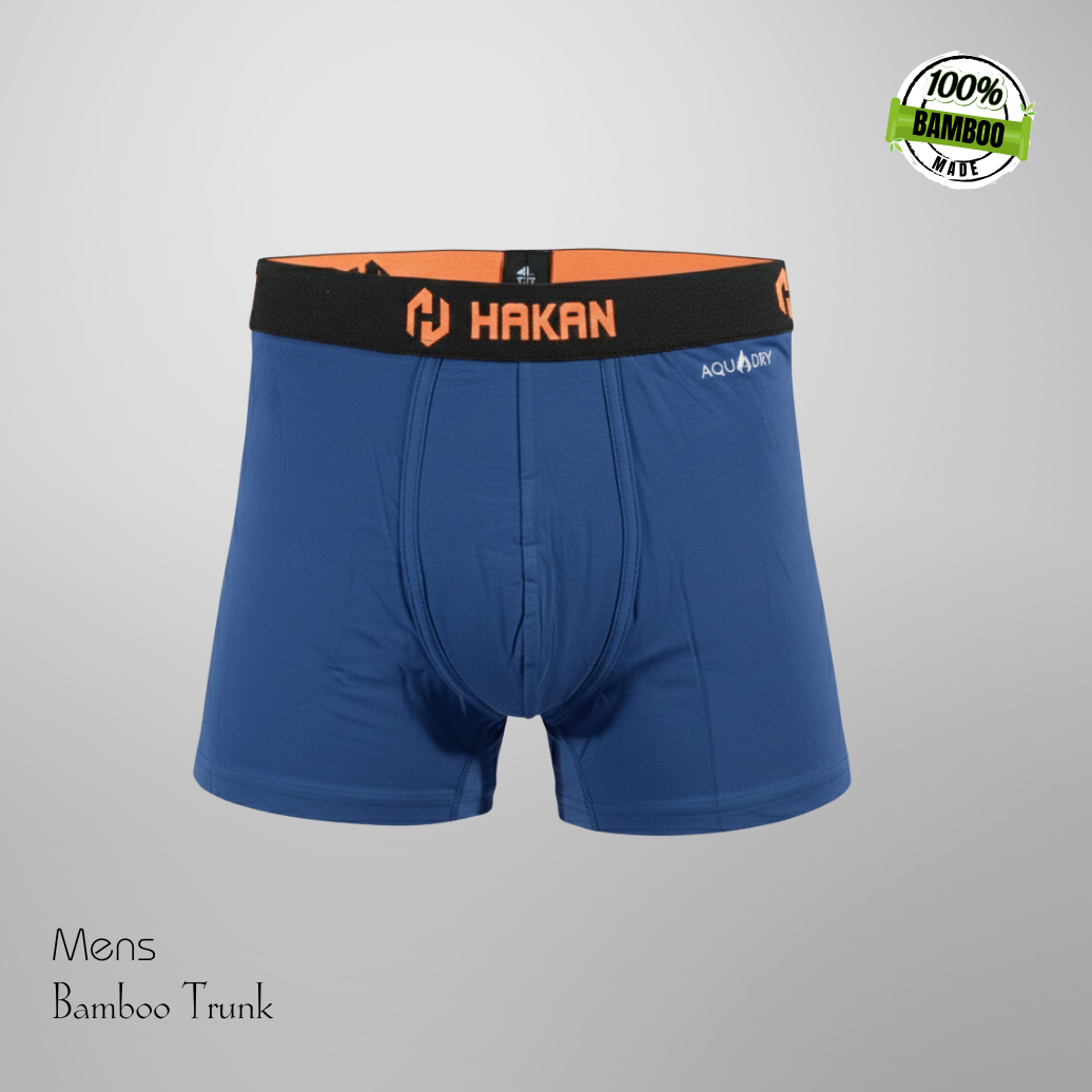 Hakan Bamboo Men’s Cooling Blue Brief Boxer | Anti-Odor Fabric