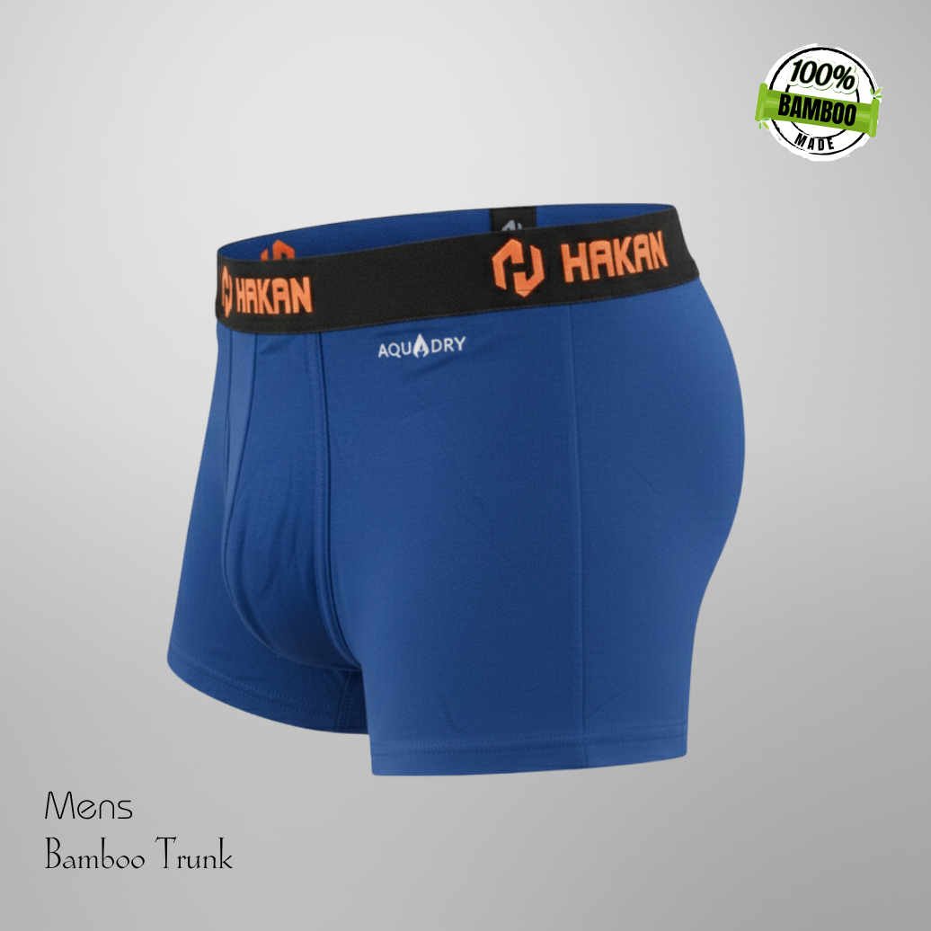 Hakan Bamboo Men’s Cooling Blue Brief Boxer | Anti-Odor Fabric