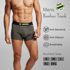 Hakan Bamboo Men’s Green Brief Boxer | Lightweight & Naturally Comfortable Fit