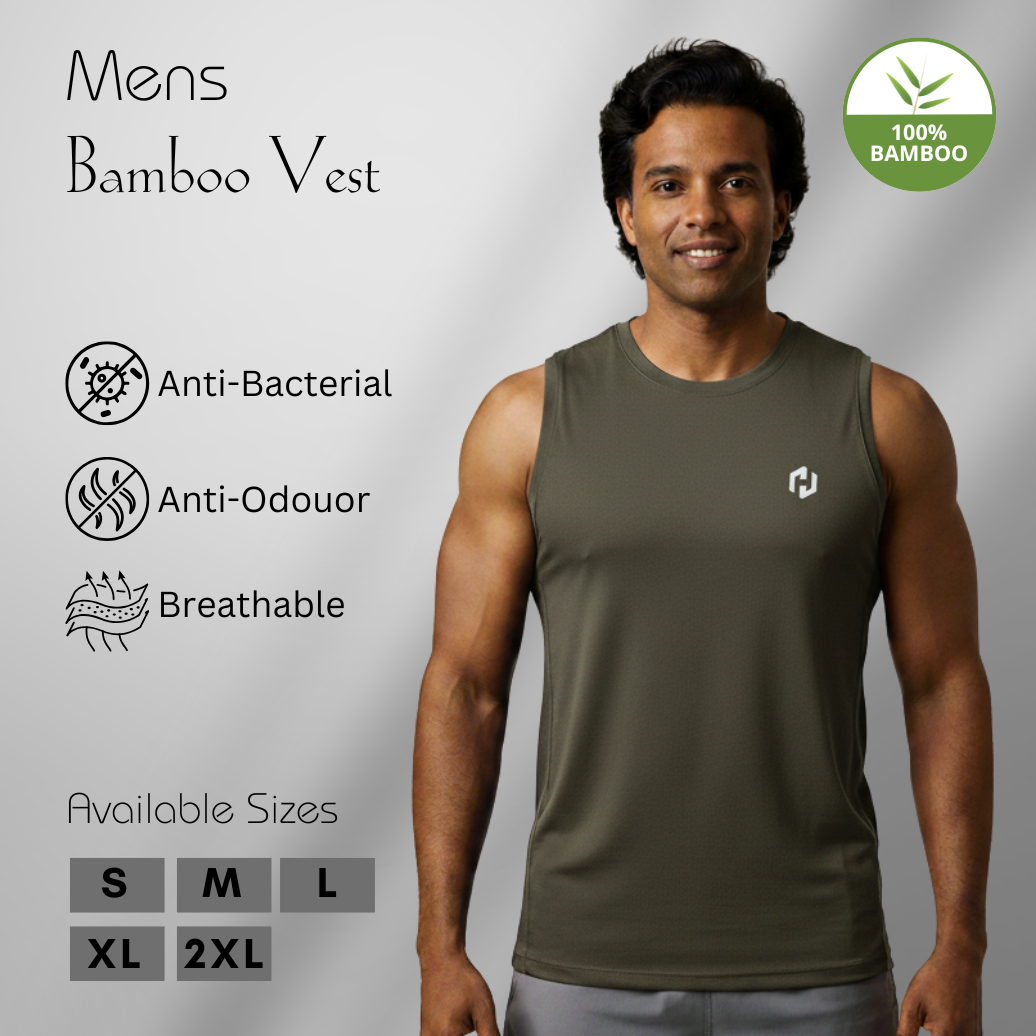Hakan Bamboo Sleeveless Vest | Cooling, Lightweight Fit | 4+1 Offer
