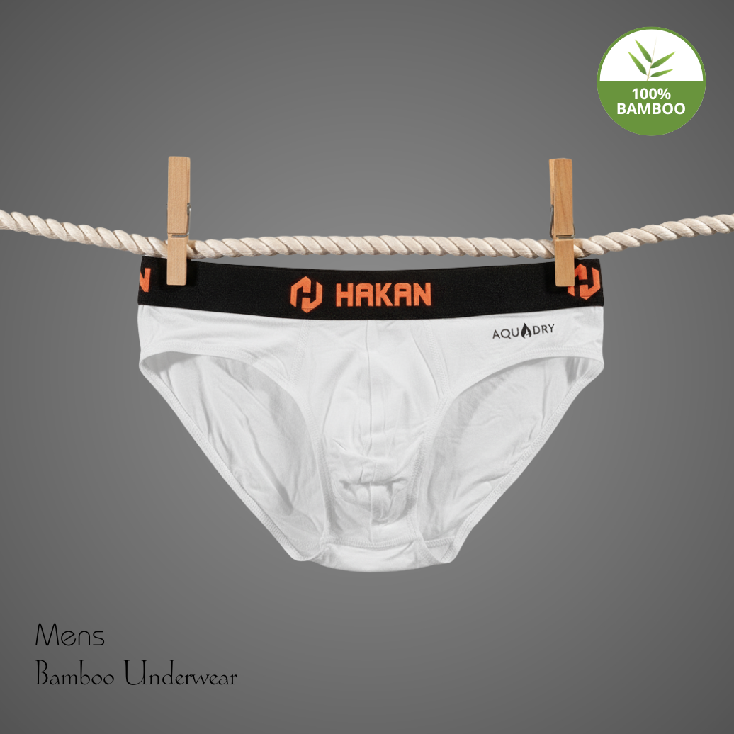 Hakan Bamboo Men’s White Underwear | Lightweight & Sustainable Comfort
