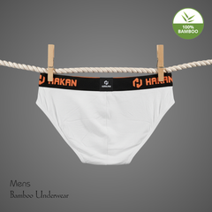 Hakan Bamboo Men’s White Underwear | Lightweight & Sustainable Comfort
