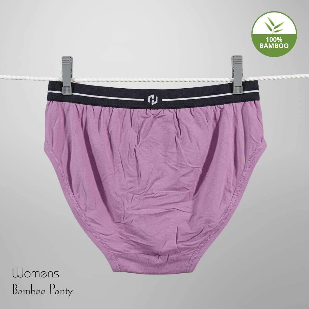 Hakan Bamboo Women’s Pink Elastic Panty | Soft, Breathable & Stretchable Innerwear